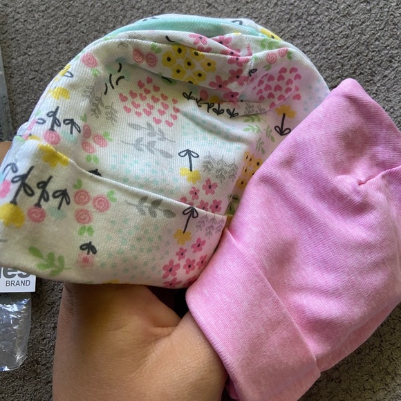 Newborn Hats & Mits 0-6 Months Baby Girl Pink 6 pack NWT - Picture 6 of 6